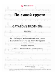 Noten, Akkorde GAYAZOV$ BROTHER$ - По синей грусти