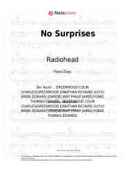 Noten, Akkorde Radiohead - No Surprises