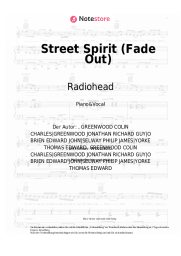 Noten, Akkorde Radiohead - Street Spirit (Fade Out)