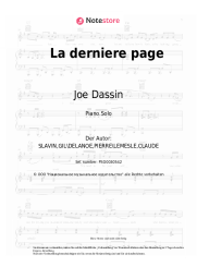 undefined Joe Dassin - La derniere page