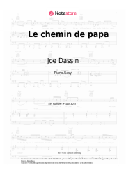 Noten, Akkorde Joe Dassin - Le chemin de papa