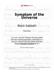 Noten, Akkorde Black Sabbath - Symptom of the Universe