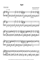 Noten, Akkorde Michael Wendler - Egal