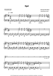 Noten, Akkorde Michael Wendler - Egal