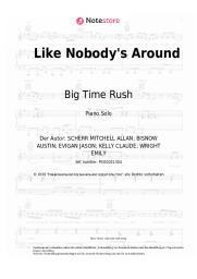 Noten, Akkorde Big Time Rush - Like Nobody's Around
