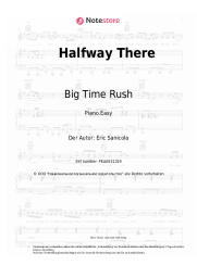 Noten, Akkorde Big Time Rush - Halfway There