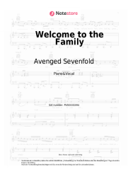 undefined Avenged Sevenfold - Welcome to the Family