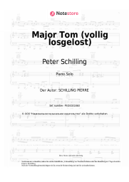 Noten, Akkorde Peter Schilling - Major Tom (vollig losgelost)