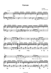 Noten, Akkorde Gorillaz - Kansas