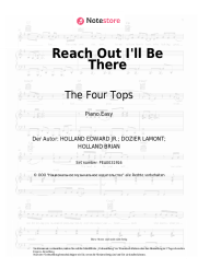Noten, Akkorde The Four Tops - Reach Out I'll Be There