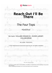 Noten, Akkorde The Four Tops - Reach Out I'll Be There