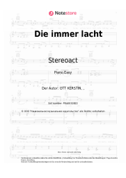 Noten, Akkorde Stereoact, Kerstin Ott - Die immer lacht