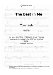 Noten, Akkorde Tom Leeb - The Best in Me