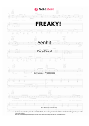 Noten, Akkorde Senhit - FREAKY!