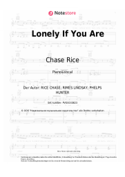 Noten, Akkorde Chase Rice - Lonely If You Are
