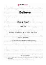 Noten, Akkorde Dima Bilan - Believe