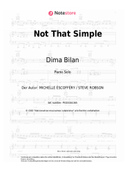 undefined Dima Bilan - Not That Simple