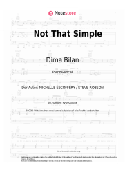 undefined Dima Bilan - Not That Simple