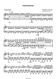 Noten, Akkorde Vicetone, Tony Igy - Astronomia