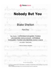 Noten, Akkorde Blake Shelton, Gwen Stefani - Nobody But You