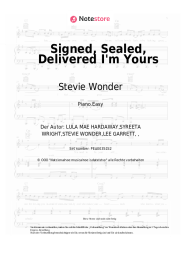 Noten, Akkorde Stevie Wonder - Signed, Sealed, Delivered I'm Yours