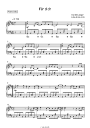 Noten, Akkorde Ilse DeLange - Für dich