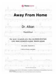 Noten, Akkorde Dr. Alban - Away From Home