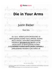 undefined Justin Bieber - Die in Your Arms