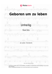 undefined Unheilig - Geboren um zu leben