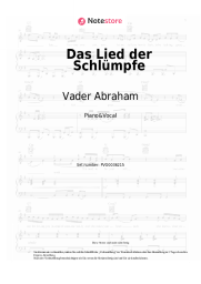 Noten, Akkorde Vader Abraham - Das Lied der Schlümpfe