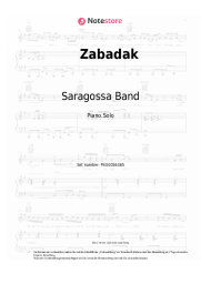 Noten, Akkorde Saragossa Band - Zabadak