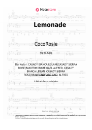 Noten, Akkorde CocoRosie - Lemonade
