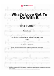 Noten, Akkorde Tina Turner - What's Love Got To Do With It
