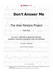 Noten, Akkorde The Alan Parsons Project - Don't Answer Me