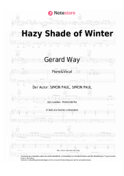 undefined Gerard Way, Ray Toro - Hazy Shade of Winter