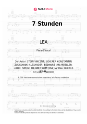 Noten, Akkorde LEA, Capital Bra - 7 Stunden