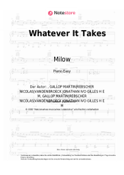 Noten, Akkorde Milow - Whatever It Takes