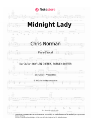 Noten, Akkorde Chris Norman - Midnight Lady