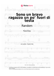 Noten, Akkorde Random - Sono un bravo ragazzo un po’ fuori di testa