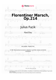 Noten, Akkorde Julius Fucik - Florentiner Marsch, Op.214