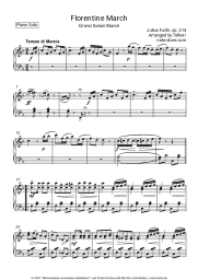 Noten, Akkorde Julius Fucik - Florentiner Marsch, Op.214