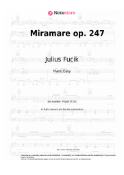Noten, Akkorde Julius Fucik - Miramare op. 247