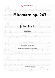 Noten, Akkorde Julius Fucik - Miramare op. 247
