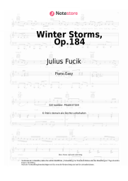 Noten, Akkorde Julius Fucik - Winter Storms, Op.184