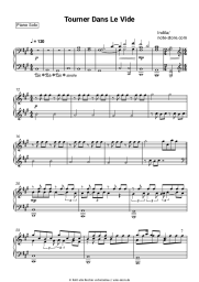 Noten, Akkorde Indila - Tourner Dans Le Vide