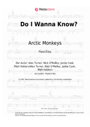 Noten, Akkorde Arctic Monkeys - Do I Wanna Know?