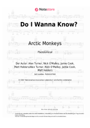 Noten, Akkorde Arctic Monkeys - Do I Wanna Know?
