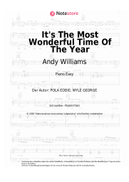 Noten, Akkorde Andy Williams - It's The Most Wonderful Time Of The Year
