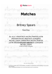 Noten, Akkorde Britney Spears, Backstreet Boys - Matches