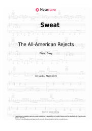 Noten, Akkorde The All-American Rejects - Sweat
